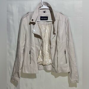 GUESS Women Faux Leather Asymmetrical Moto Jacket